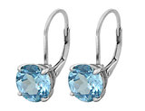 3.50 Carat (ctw) Blue Topaz Earrings in Sterling Silver